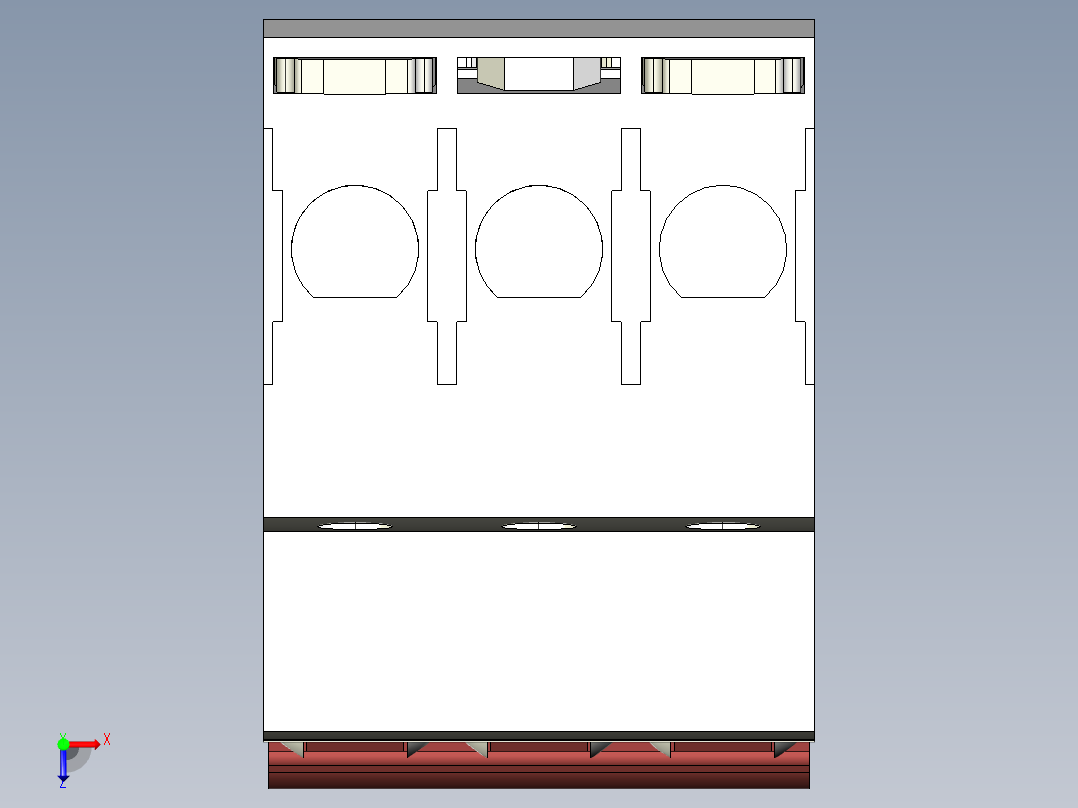 开关空开俯视图