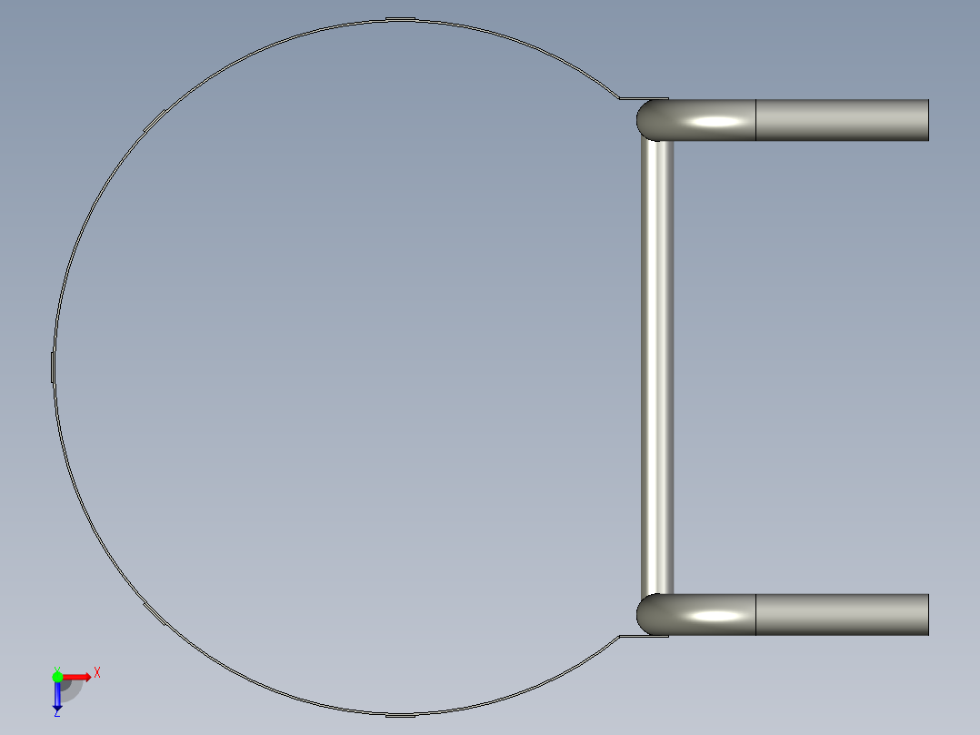 HNCD检修爬梯俯视图