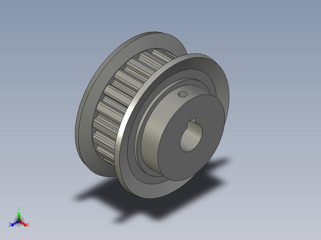TABXL-20-037-H8从动轮正等轴测图