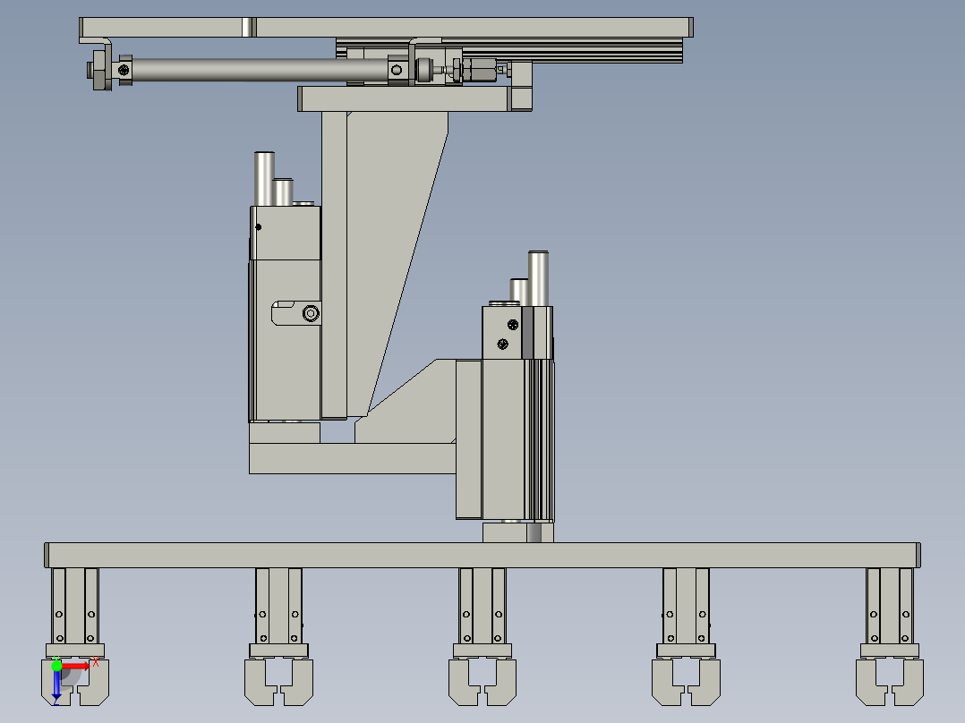 递进组件俯视图