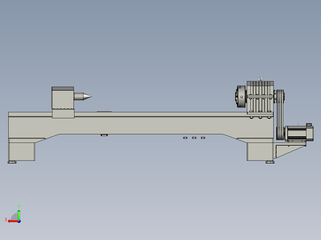 焊接变位机后视图