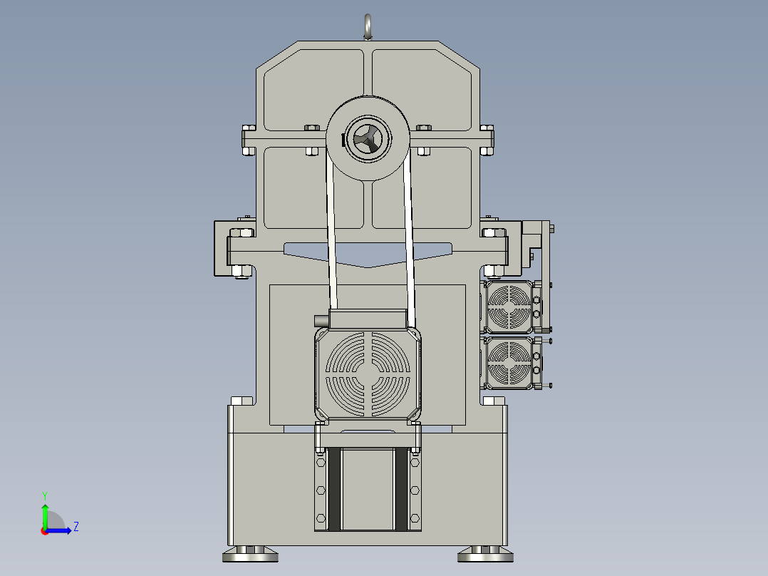 焊接变位机左视图