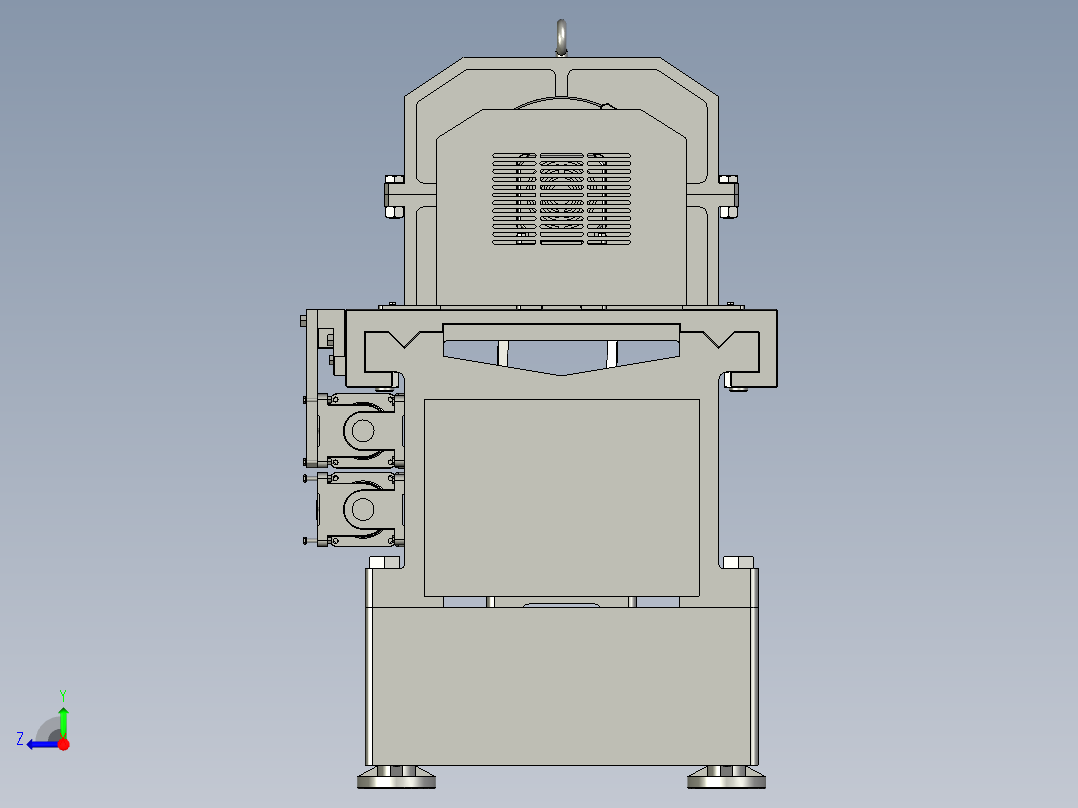 焊接变位机右视图