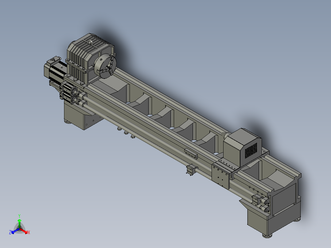 焊接变位机正等轴测图