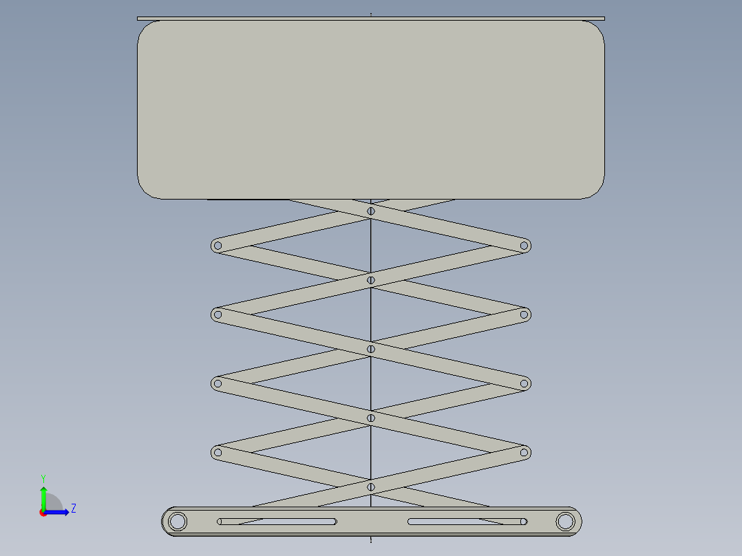 自动调节的智能晾衣架左视图