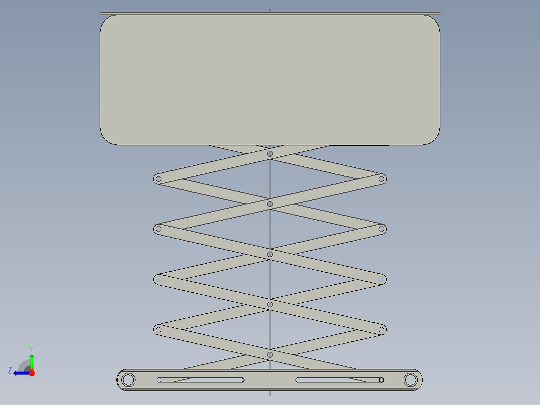 自动调节的智能晾衣架右视图