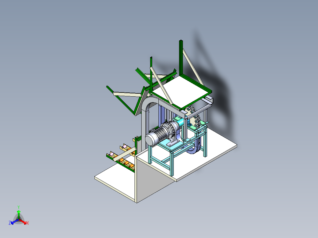 翻斗式往复升降机构