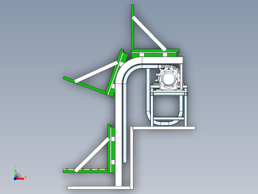 翻斗式往复升降机构前视缩略图