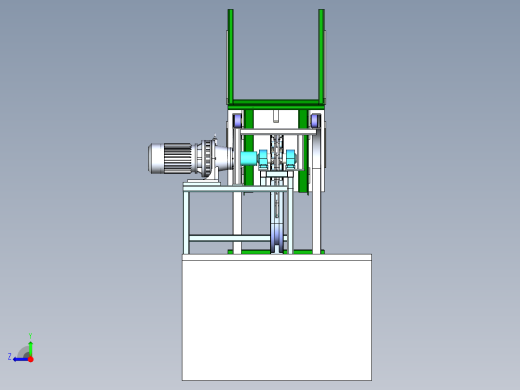 翻斗式往复升降机构右视缩略图