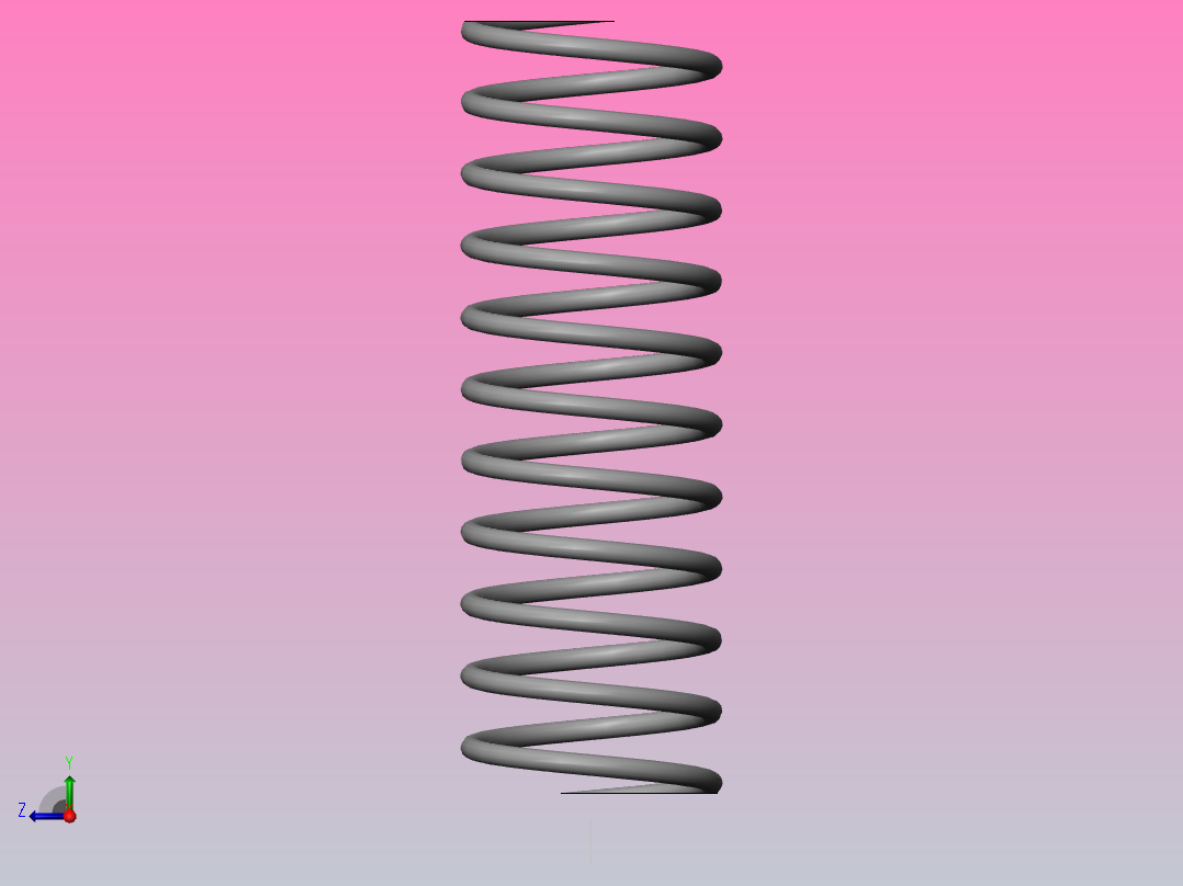 弹簧162-A压缩弹簧右视图