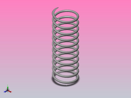 弹簧162-A压缩弹簧正等轴测缩略图