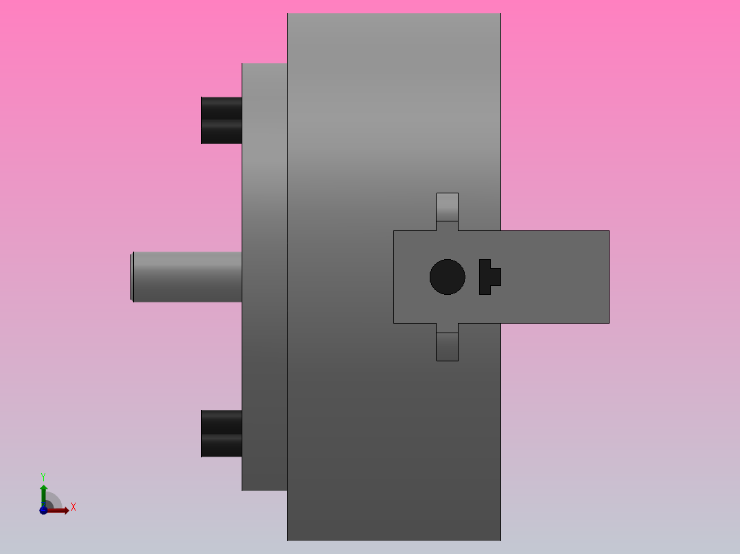 K50系列二爪楔式动力卡盘[200]前视图