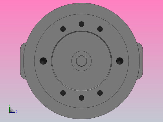 K50系列二爪楔式动力卡盘[200]左视缩略图