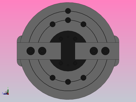 K50系列二爪楔式动力卡盘[200]右视缩略图