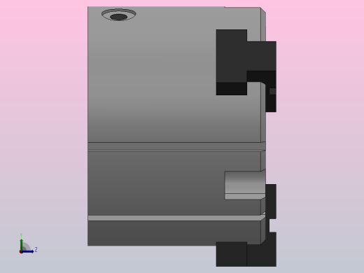 圆柱型气爪MHS3系列（Φ32~Φ80）[MHS3-50D]左视缩略图