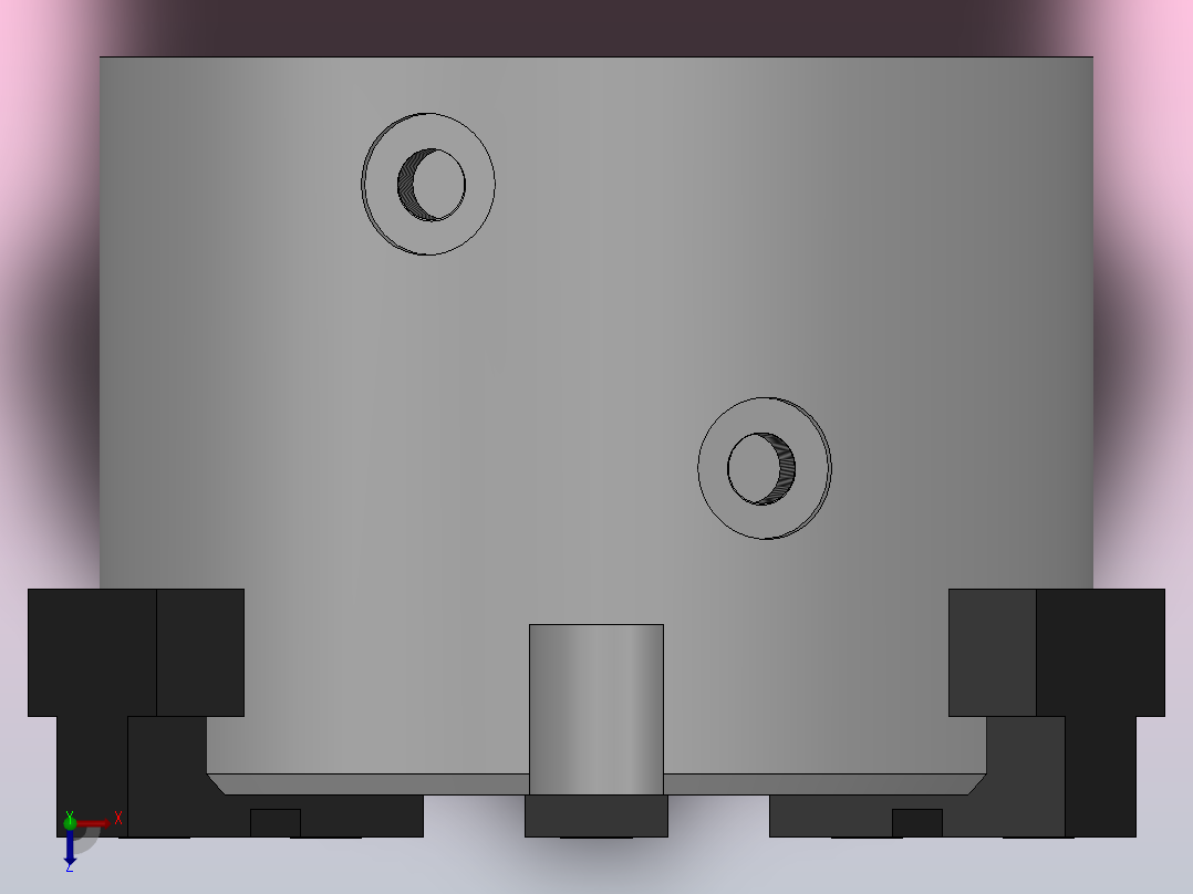 圆柱型气爪MHS3系列（Φ32~Φ80）[MHS3-50D]俯视图