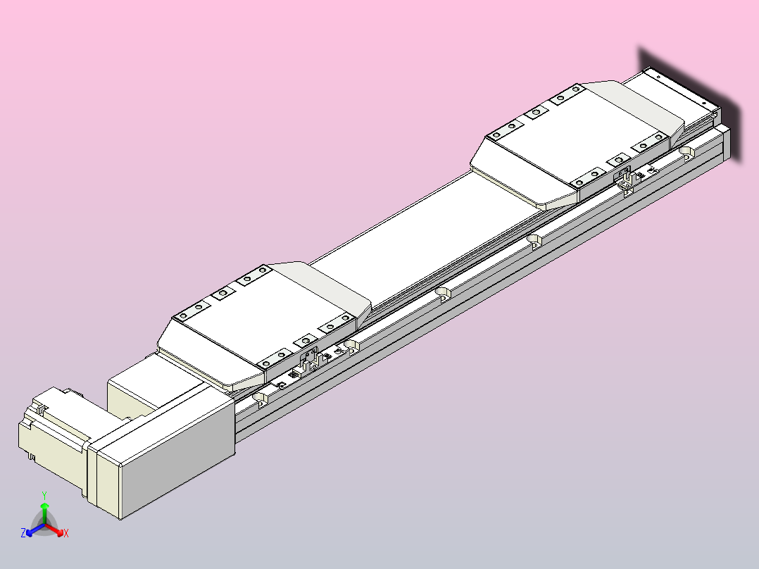 皮带直线轴双滑块型TPA-GCBS-150-P80-L125-QR-M75-N3主视图