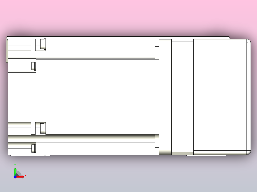皮带直线轴双滑块型TPA-GCBS-150-P80-L125-QR-M75-N3前视图