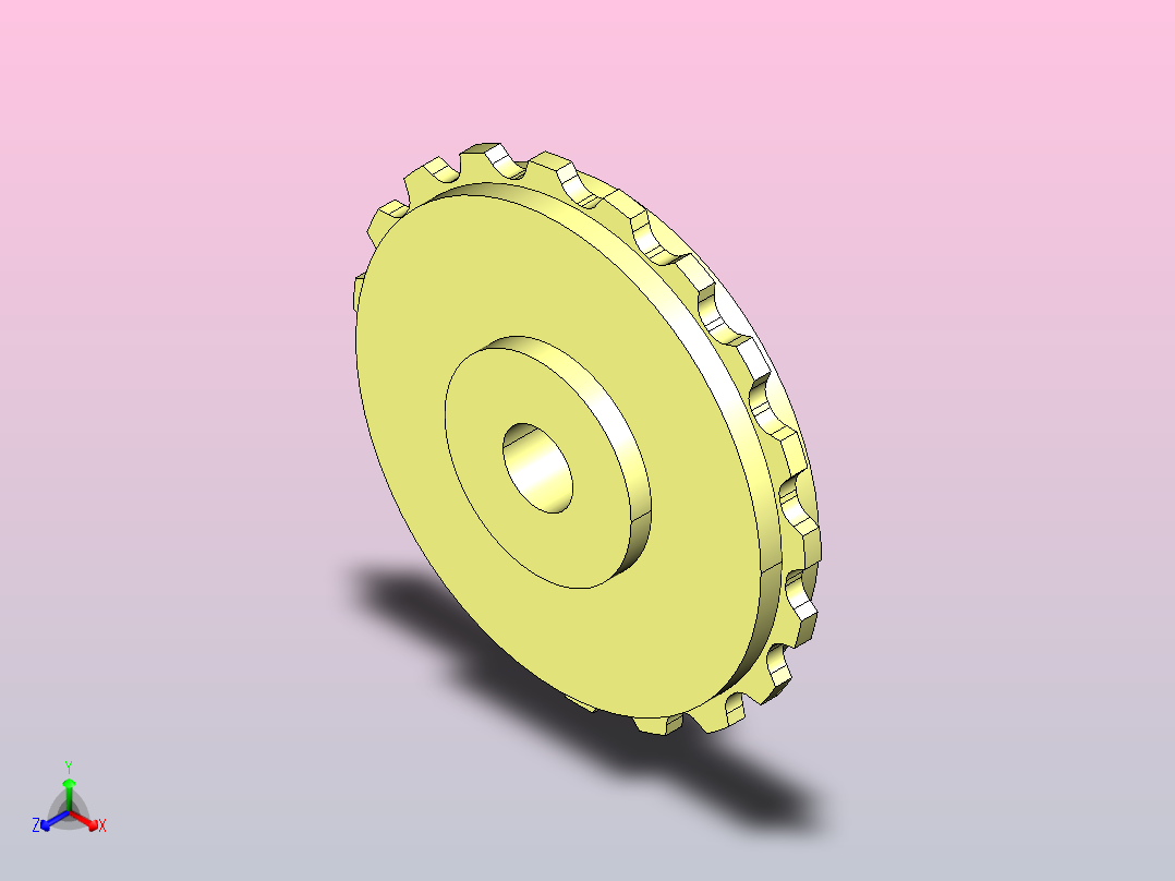 JI 82.6-19T-R30-C1机加工被动轮主视图