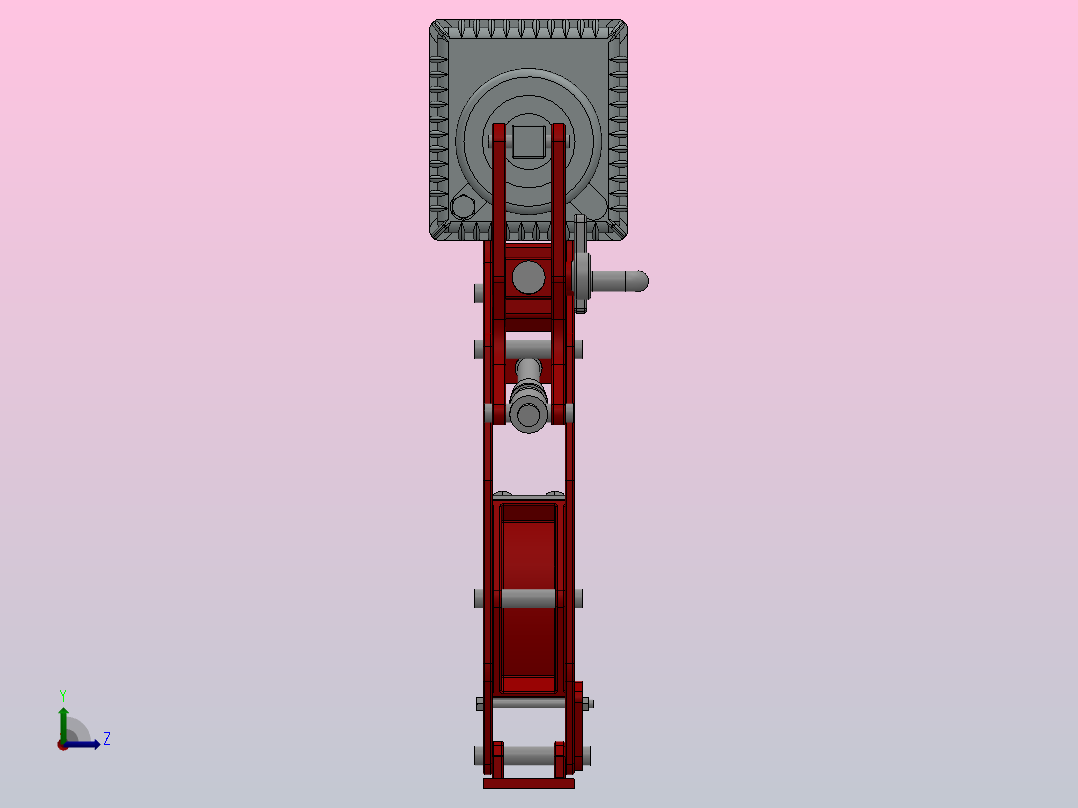 YWH系列电力液压鼓式制动器YWH315-300-WL.RL.WC.HR左视图