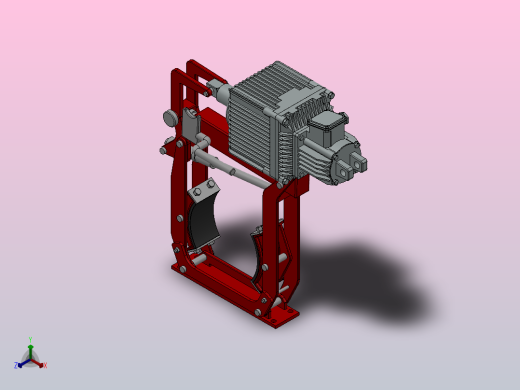 YWH系列电力液压鼓式制动器YWH315-300-WL.RL.WC.HR正等轴测缩略图