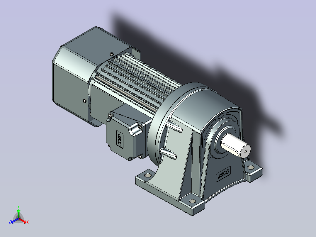 JSCC变频减速电机 f1500h01-L主视图