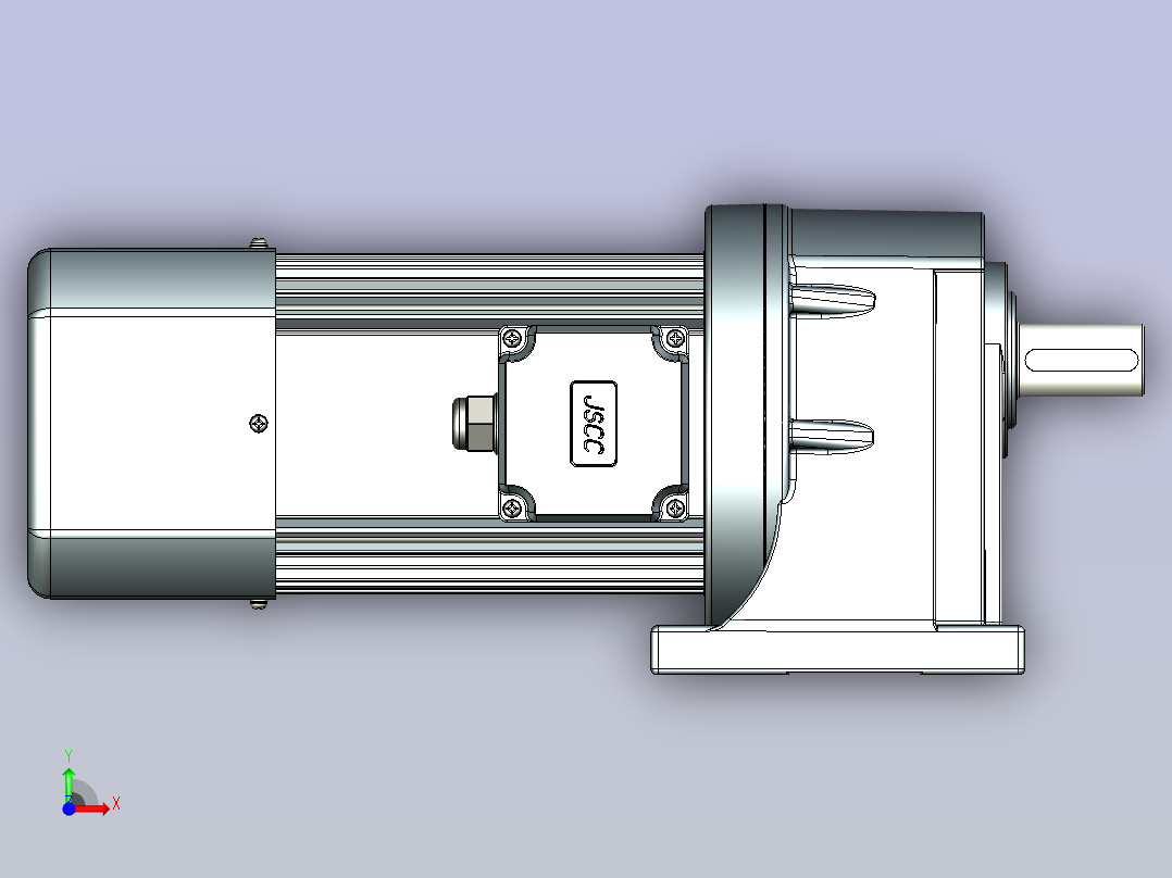 JSCC变频减速电机 f1500h01-L前视图