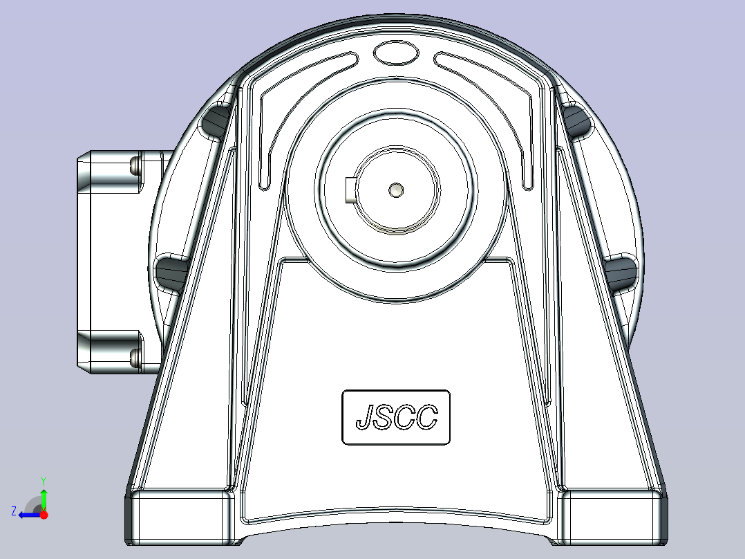 JSCC变频减速电机 f1500h01-L右视图