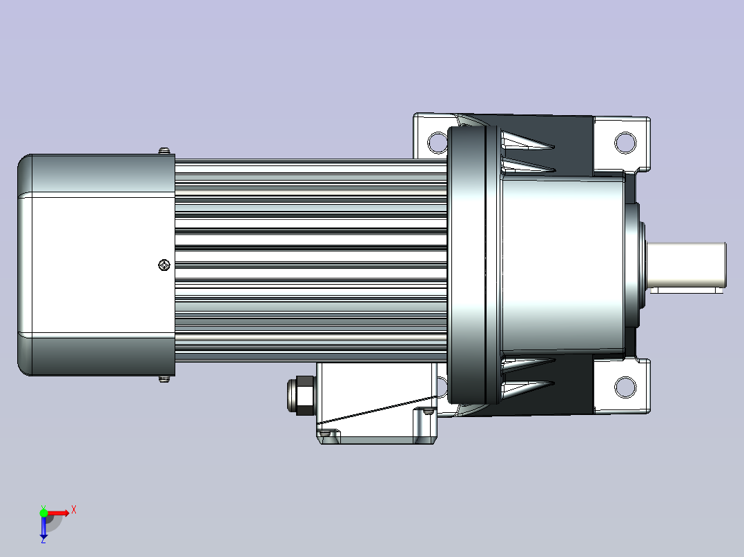 JSCC变频减速电机 f1500h01-L俯视图