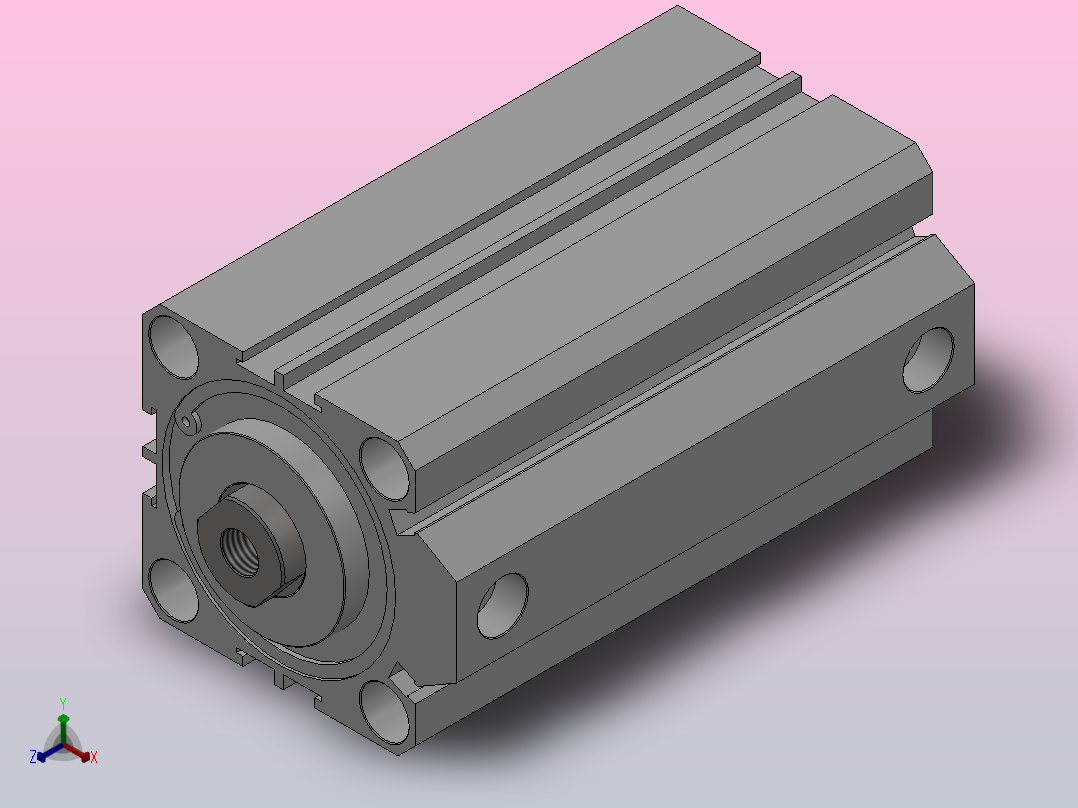 SDA超薄气缸系列SDA 50×90主视图