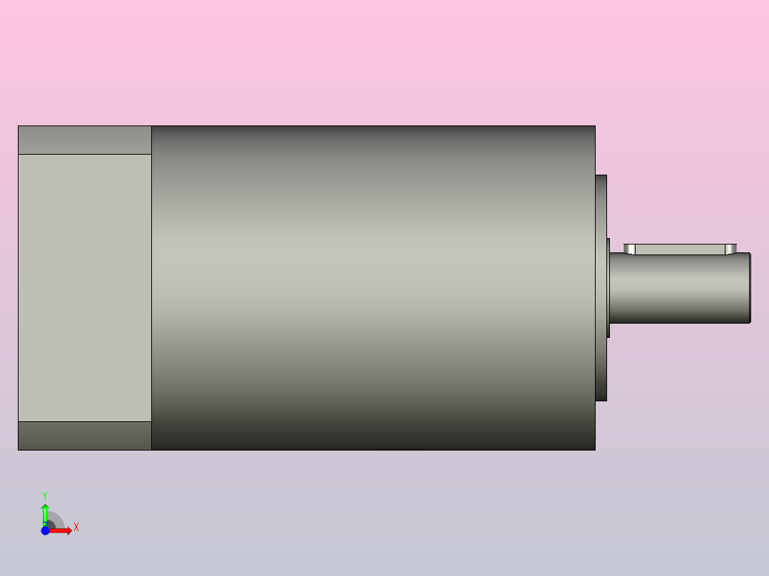 间隙减速器gearbox_gbx120009k_gbk_120_100_4_f前视图