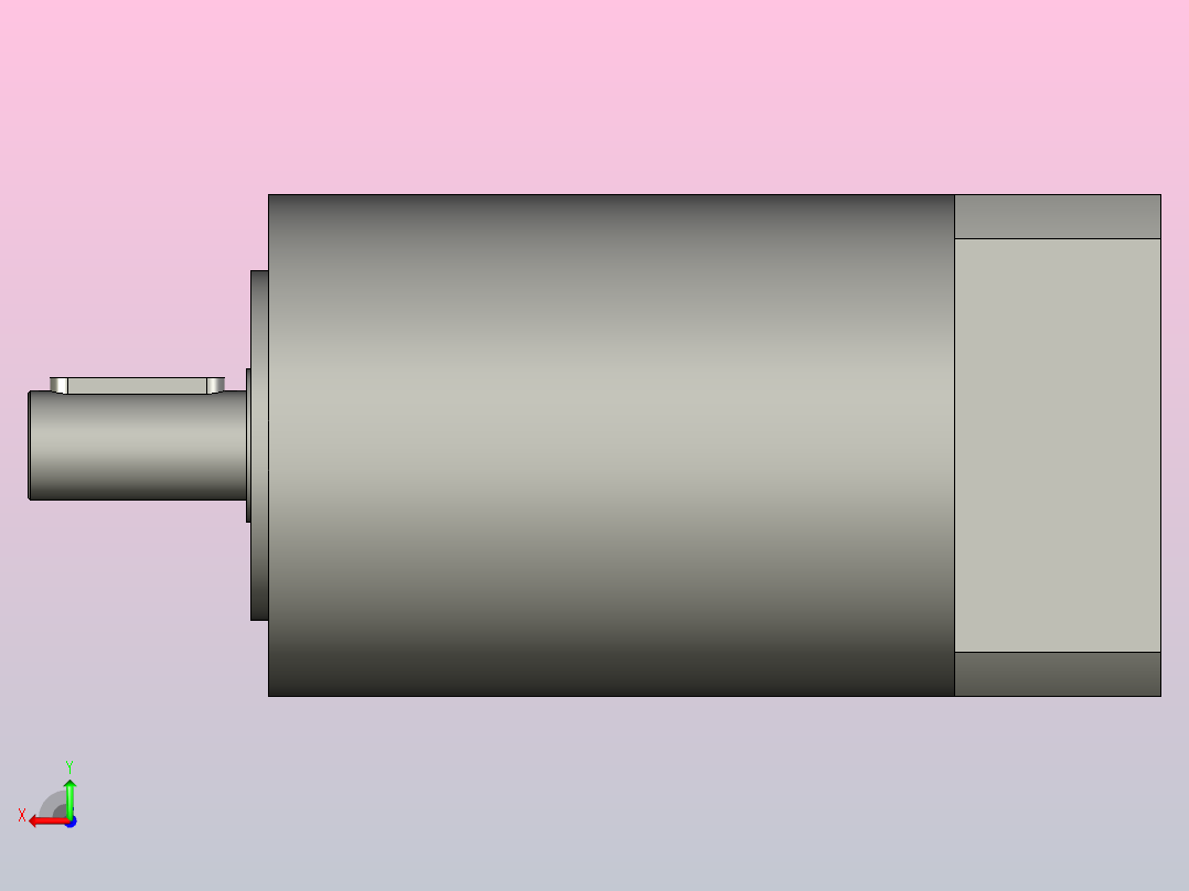 间隙减速器gearbox_gbx120009k_gbk_120_100_4_f后视图