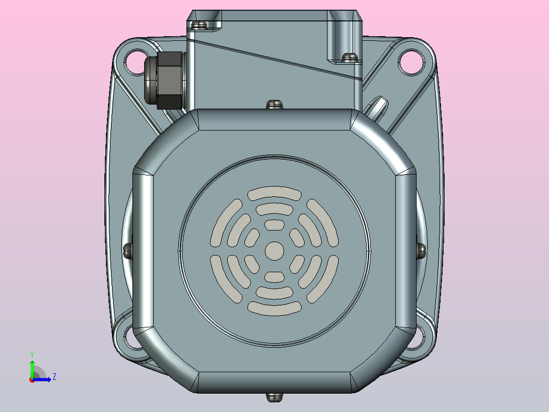 变频减速电机f370v01-R左视图
