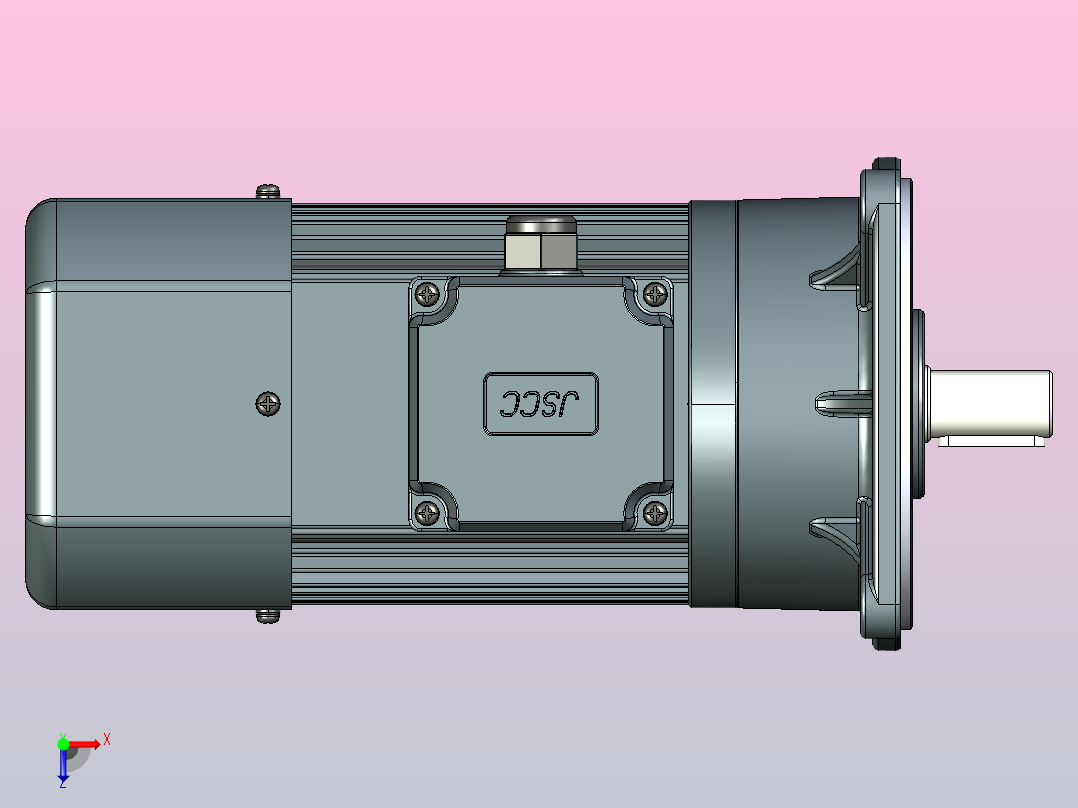 变频减速电机f370v01-R俯视图