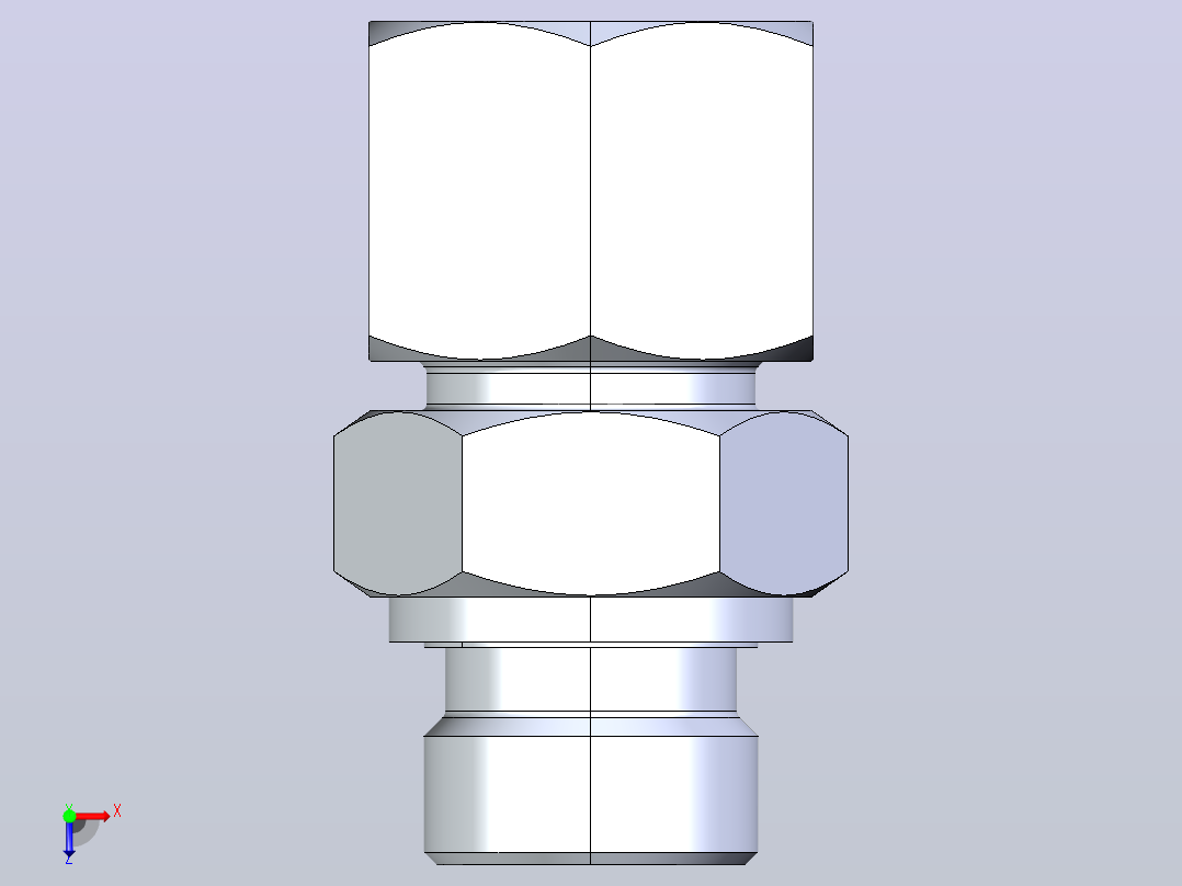 1CM-WD 1CM-WD 公制螺纹胶垫密封柱端[1DM-20-18WD-RN]俯视图