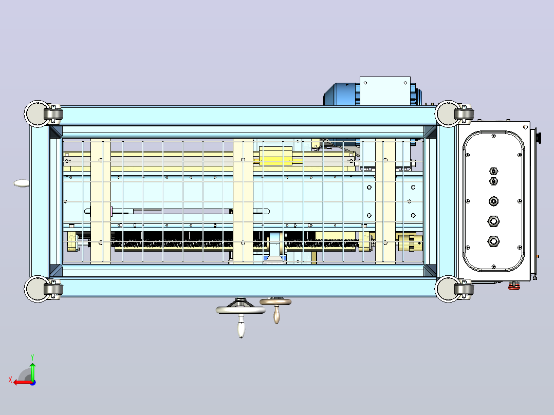 车床后视图