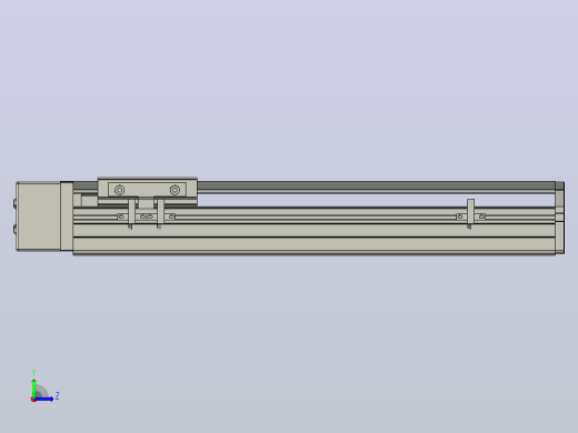 SYS12-BR-250-200W滚珠花健、支撑座、滚珠丝杠、交叉导轨、直线模组.STEP左视缩略图