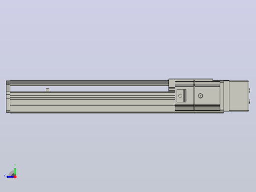 SYS12-BR-250-200W滚珠花健、支撑座、滚珠丝杠、交叉导轨、直线模组.STEP右视缩略图