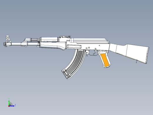Ak-47冲锋枪左视缩略图