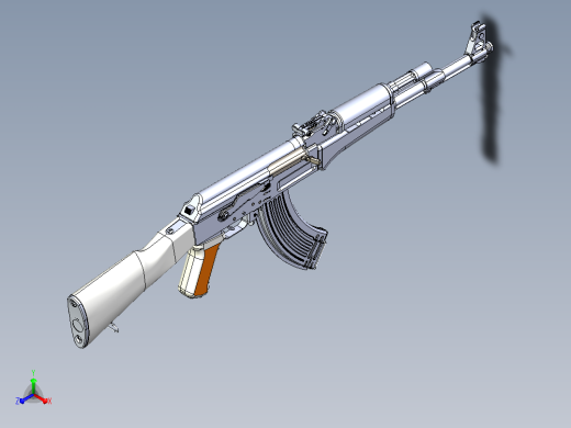 Ak-47冲锋枪正等轴测缩略图