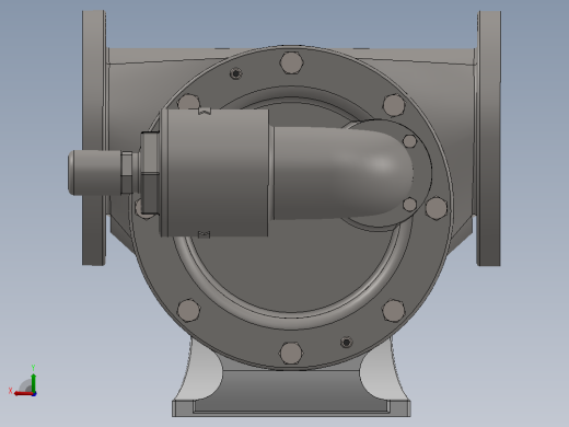 6X6内啮合齿轮泵3D数模图纸 Solidworks设计后视缩略图