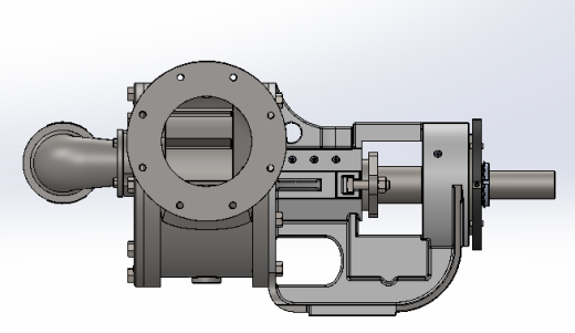 6X6内啮合齿轮泵3D数模图纸 Solidworks设计缩略图