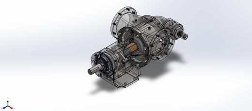 6X6内啮合齿轮泵3D数模图纸 Solidworks设计缩略图
