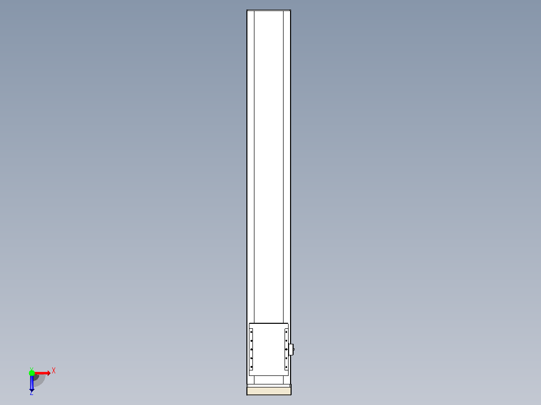 滚珠丝杠直线轴带导轨全封闭TPA-HCR-202D-2510C-L1400-MP-C-P75-N3俯视图