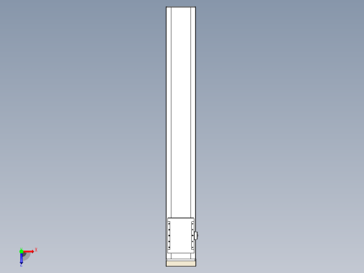 滚珠丝杠直线轴带导轨全封闭TPA-HCR-202D-2510C-L1400-MP-C-P75-N3俯视缩略图
