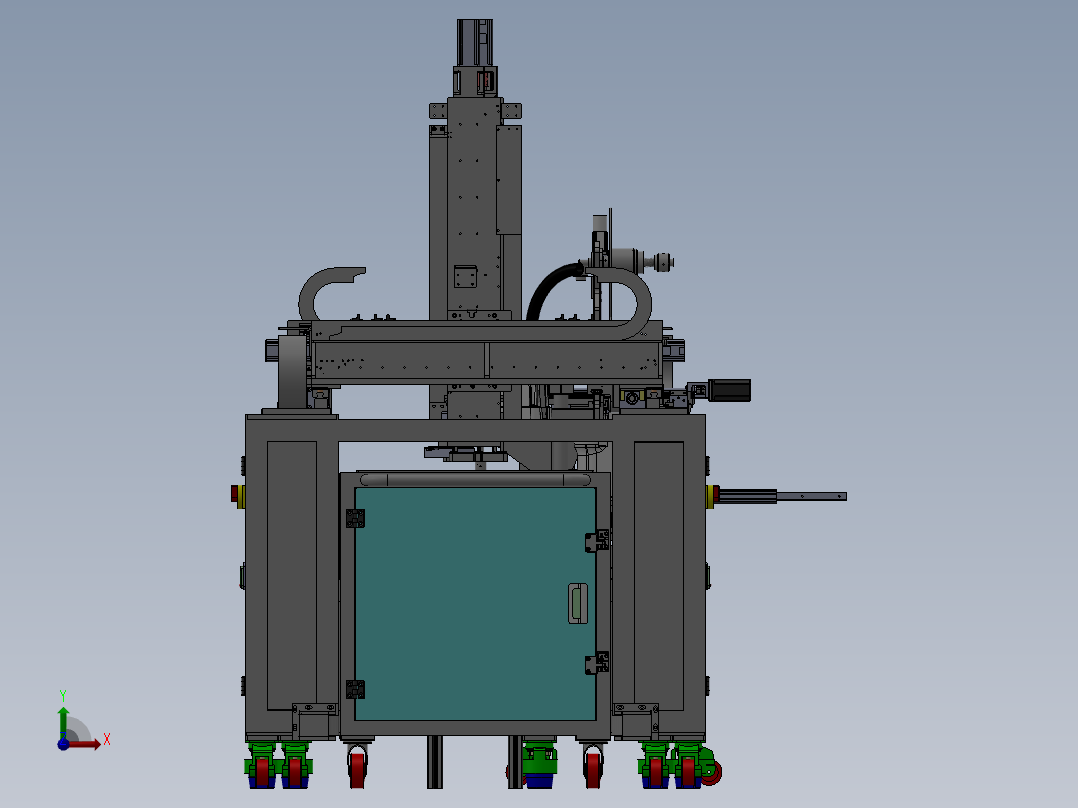 全自动手机贴膜线前视图