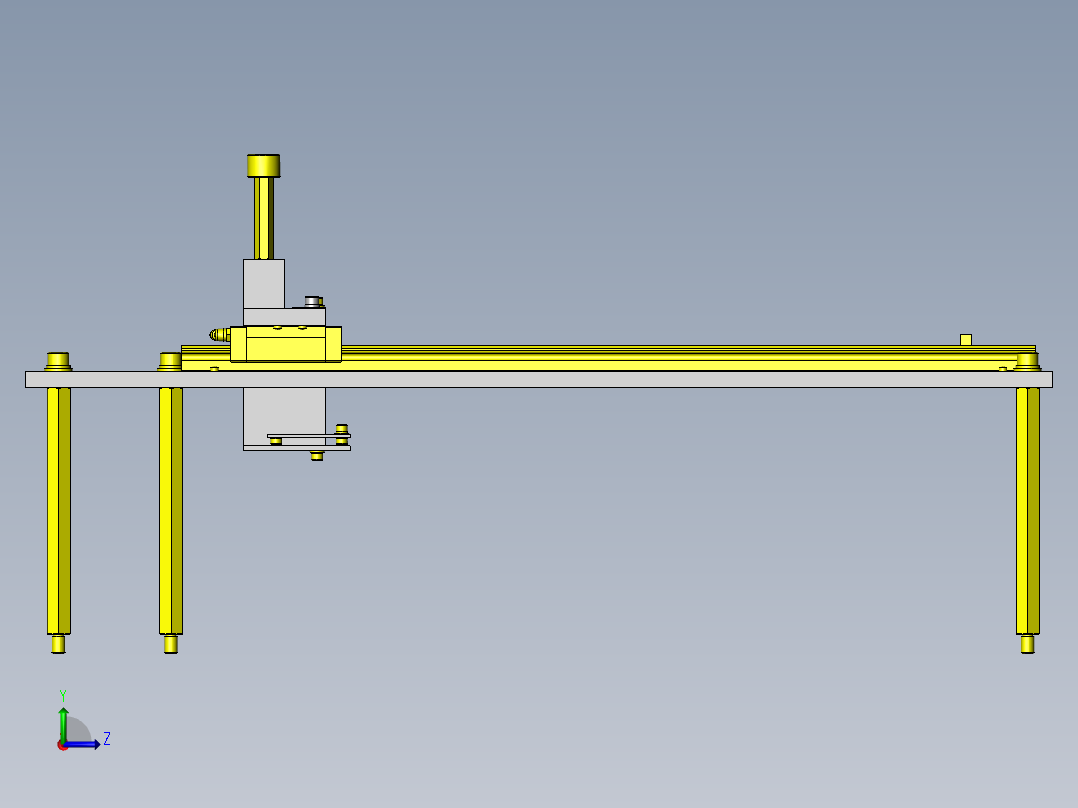 薄板定位装置左视图