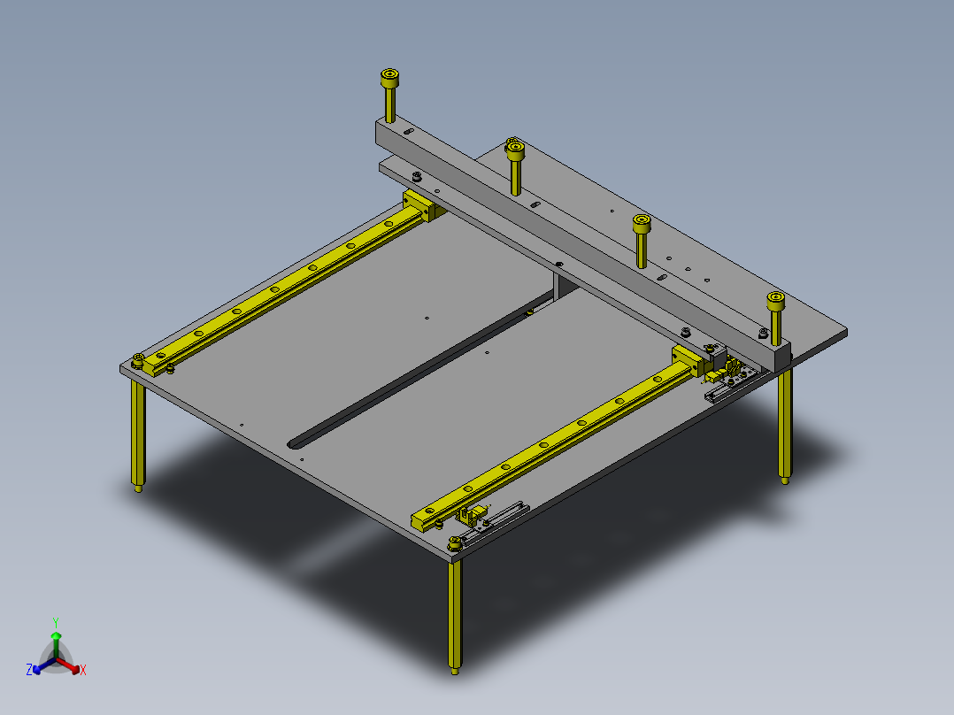薄板定位装置正等轴测图