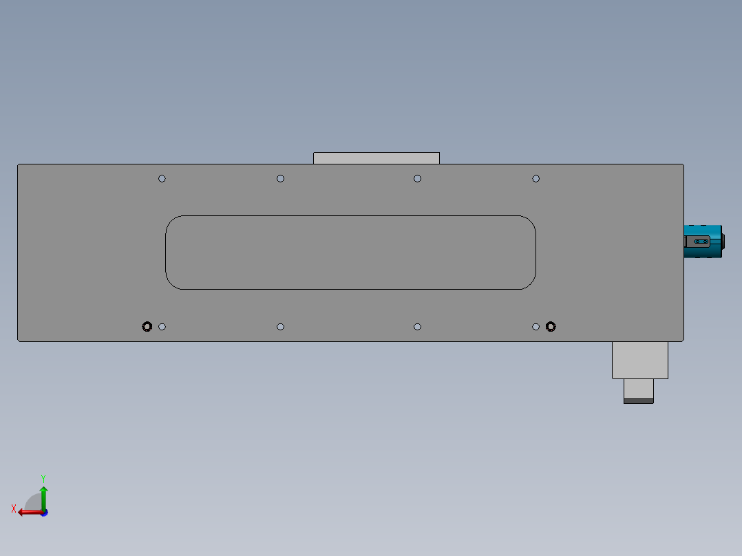 机床凸轮轴夹具后视图
