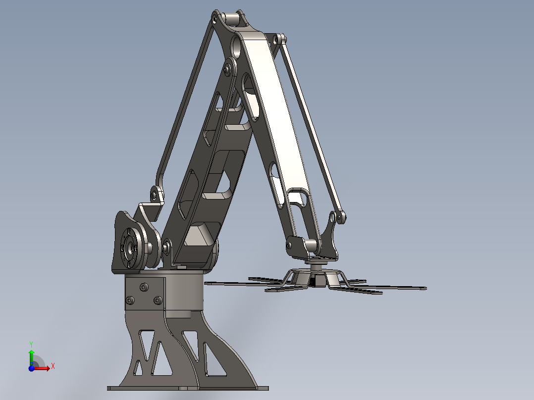 码垛机械臂 3D模型前视图